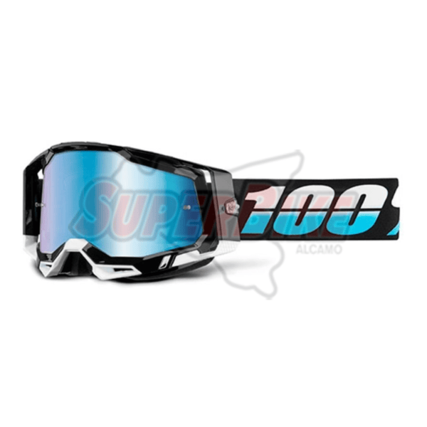 MASCHERA 100% RACECRAFT 2 ARKANA LENTE A SPECCHIO BLU